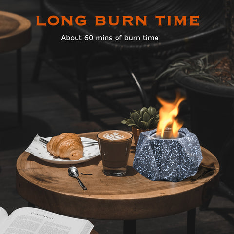 Smokeless Tabletop Fire Pit Bowls: Portable Concrete Fire Fit Mini Rubbing Alcohol Fireplace Round Fire Bowl Tree Stump Long Burning Outdoor Indoor Fire Pit Decorate Polygonal Black Smokeless Tabletop Fire Pit Bowls: Portable Concrete Fire Fit Mini Rubbing Alcohol Fireplace Round Fire Bowl Tree Stump Long Burning Outdoor Indoor Fire Pit Decorate Polygonal Black