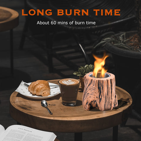 Smokeless Tabletop Fire Pit Bowls: Portable Concrete Fire Fit Mini Rubbing Alcohol Fireplace Round Fire Bowl Tree Stump Long Burning Outdoor Indoor Fire Pit Decorate Stump Smokeless Tabletop Fire Pit Bowls: Portable Concrete Fire Fit Mini Rubbing Alcohol Fireplace Round Fire Bowl Tree Stump Long Burning Outdoor Indoor Fire Pit Decorate Stump
