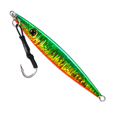 Streamline 3D Saltwater Jig Lures with Glow Effect