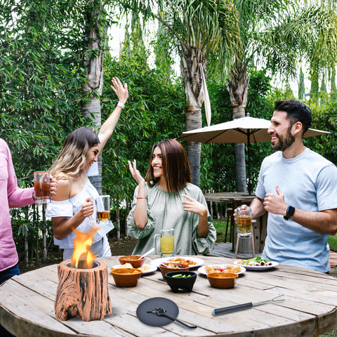 Smokeless Tabletop Fire Pit Bowls: Portable Concrete Fire Fit Mini Rubbing Alcohol Fireplace Round Fire Bowl Tree Stump Long Burning Outdoor Indoor Fire Pit Decorate Stump Smokeless Tabletop Fire Pit Bowls: Portable Concrete Fire Fit Mini Rubbing Alcohol Fireplace Round Fire Bowl Tree Stump Long Burning Outdoor Indoor Fire Pit Decorate Stump