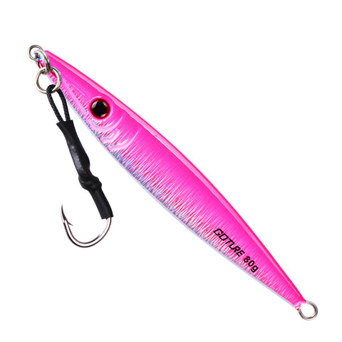 Streamline 3D Saltwater Jig Lures with Glow Effect