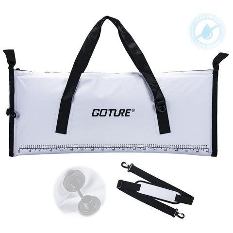 Goture Insulated Fish Cooler Bag, Leakproof Fish Kill Bag, Waterproof Fish Bag with Carry Handle and Strap, Portable Large Fishing Cooler Bag with Drain Plug, Keep Ice Cold All Day, 40inx16.5in Goture Insulated Fish Cooler Bag, Leakproof Fish Kill Bag, Waterproof Fish Bag with Carry Handle and Strap, Portable Large Fishing Cooler Bag with Drain Plug, Keep Ice Cold All Day, 40inx16.5in