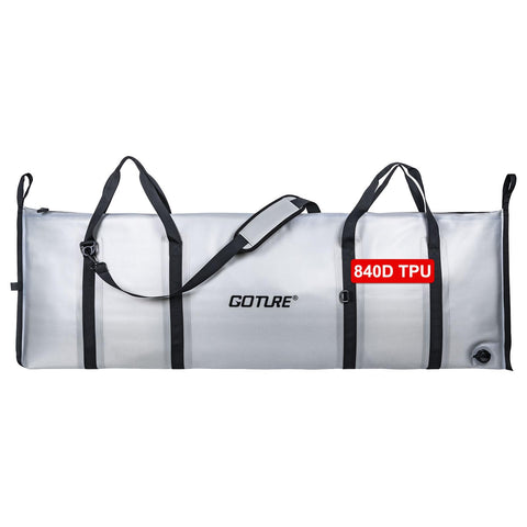 Goture Insulated Fish Cooler Bag, 840D TPU Leakproof Fish Kill Bag, Airtight Zipper Waterproof Fish Bag with Carry Handle, Large Fishing Cooler Bag with Drain Plug, Keep Ice Cold All Day, 59.8”x20” Goture Insulated Fish Cooler Bag, 840D TPU Leakproof Fish Kill Bag, Airtight Zipper Waterproof Fish Bag with Carry Handle, Large Fishing Cooler Bag with Drain Plug, Keep Ice Cold All Day, 59.8”x20”