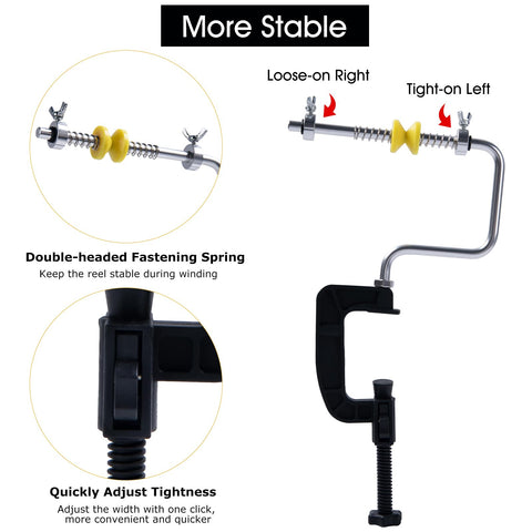 Goture Portable Fishing Line Spooler, Adjustable Stable Fishing Reel Spooler Machine, Fishing Line Winding Spooler Spooling Station System Goture Portable Fishing Line Spooler, Adjustable Stable Fishing Reel Spooler Machine, Fishing Line Winding Spooler Spooling Station System