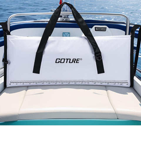 Goture Insulated Fish Cooler Bag, Leakproof Fish Kill Bag, Waterproof Fish Bag with Carry Handle and Strap, Portable Large Fishing Cooler Bag with Drain Plug, Keep Ice Cold All Day, 40inx16.5in Goture Insulated Fish Cooler Bag, Leakproof Fish Kill Bag, Waterproof Fish Bag with Carry Handle and Strap, Portable Large Fishing Cooler Bag with Drain Plug, Keep Ice Cold All Day, 40inx16.5in