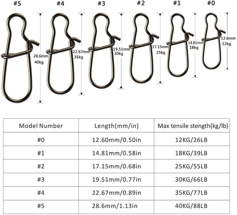 100PCS Duo-lock Lock Snaps Nice Swivel For Fishing Connector - GOTURE 100PCS Duo-lock Lock Snaps Nice Swivel For Fishing Connector - GOTURE