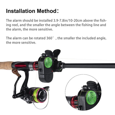 Goture 4pcs Fishing Alarm Bite Electronic Indicator Sound Fish Alarm with LED Lights Goture 4pcs Fishing Alarm Bite Electronic Indicator Sound Fish Alarm with LED Lights