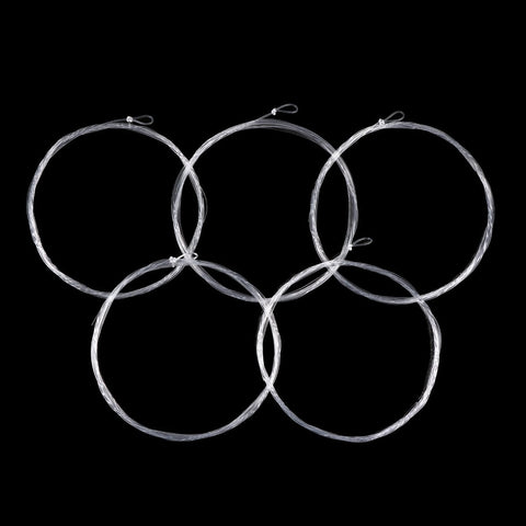 5-PC Clear Nylon Fly Fishing Tapered Leader with Loop - GOTURE 5-PC Clear Nylon Fly Fishing Tapered Leader with Loop - GOTURE
