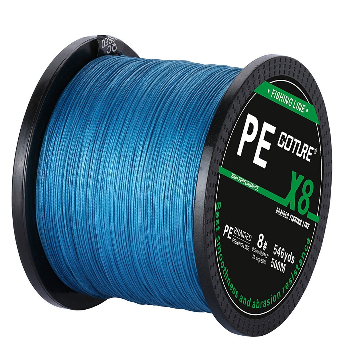 Mpeter 9 Strands 8 Strands 4 Strands Armor Braided Fishing Line, 1003005001000 Meters Abrasion Resistant Braided Lines, High Sen, Blue
