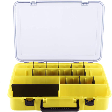 Adjustable Divider Removable Large Fishing Tackle Box with Secure Locks - GOTURE Adjustable Divider Removable Large Fishing Tackle Box with Secure Locks - GOTURE