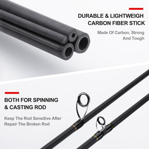 Goture Fishing Rod Repair Carbon Fiber Stick for Baitcasting Rods Spinnning Rods Repair Sandpaper Kit 9Pcs Goture Fishing Rod Repair Carbon Fiber Stick for Baitcasting Rods Spinnning Rods Repair Sandpaper Kit 9Pcs