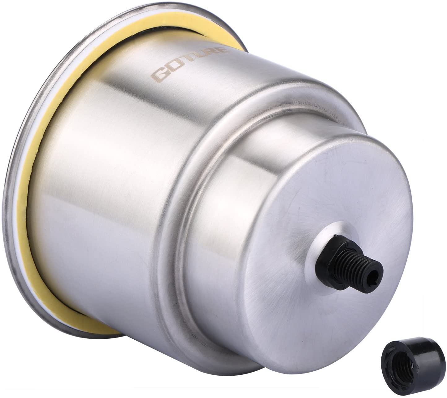 GOTURE Stainless Steel Cup Drink Holder with Drain for Marine Boat RV Camper Rod GOTURE Stainless Steel Cup Drink Holder with Drain for Marine Boat RV Camper Rod