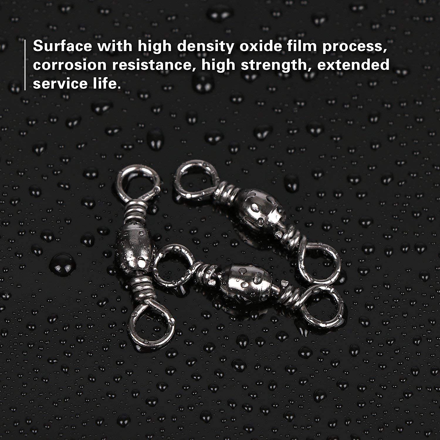 Goture 200PCS High Strength Stainless Steel Fishing Barrel Swivels Goture 200PCS High Strength Stainless Steel Fishing Barrel Swivels