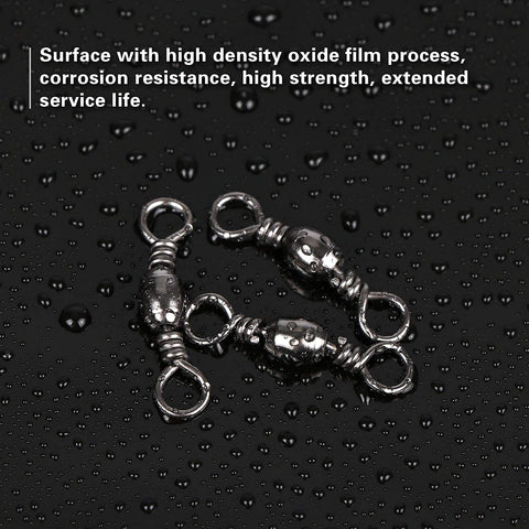 Goture 200PCS High Strength Stainless Steel Fishing Barrel Swivels