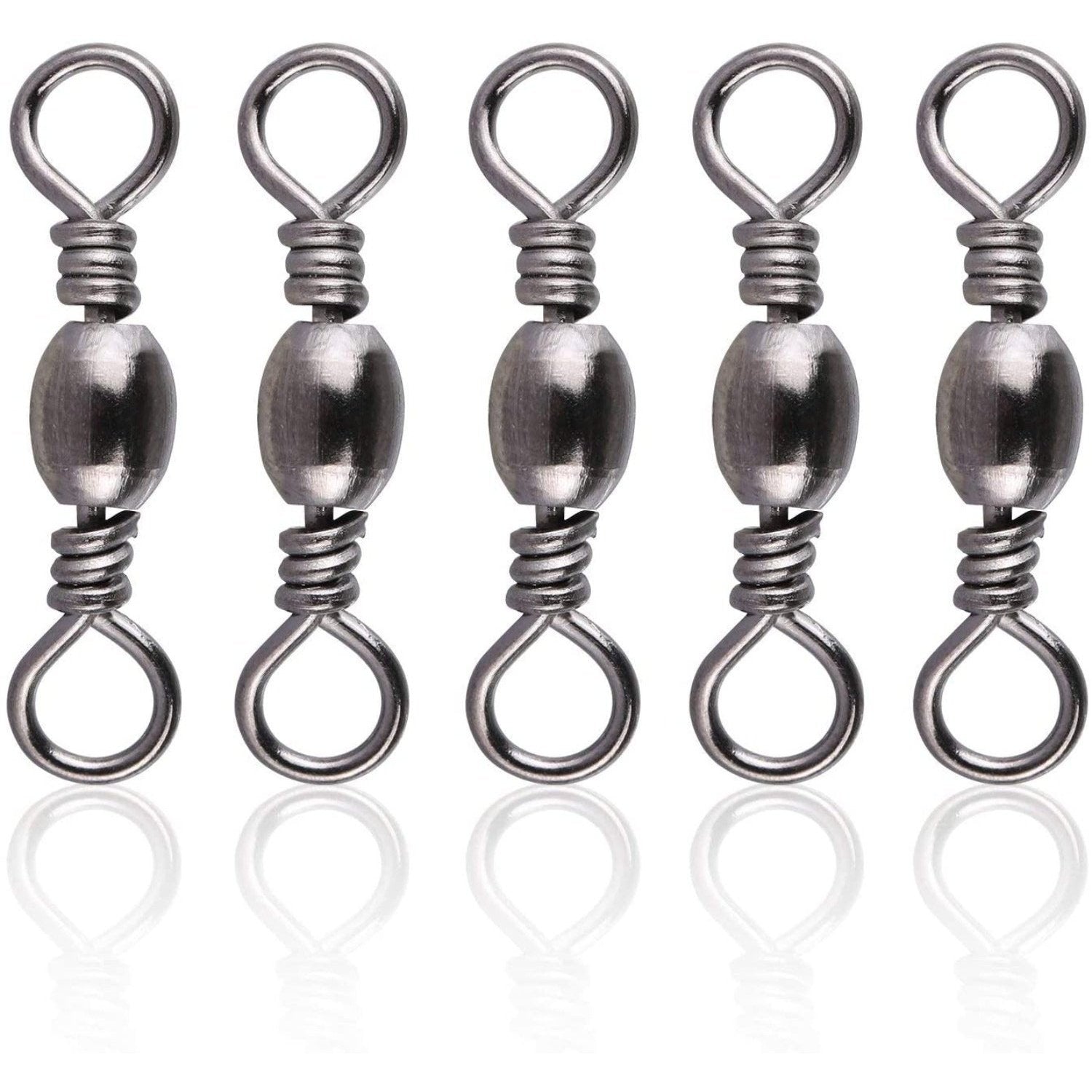 Goture 200PCS High Strength Stainless Steel Fishing Barrel Swivels