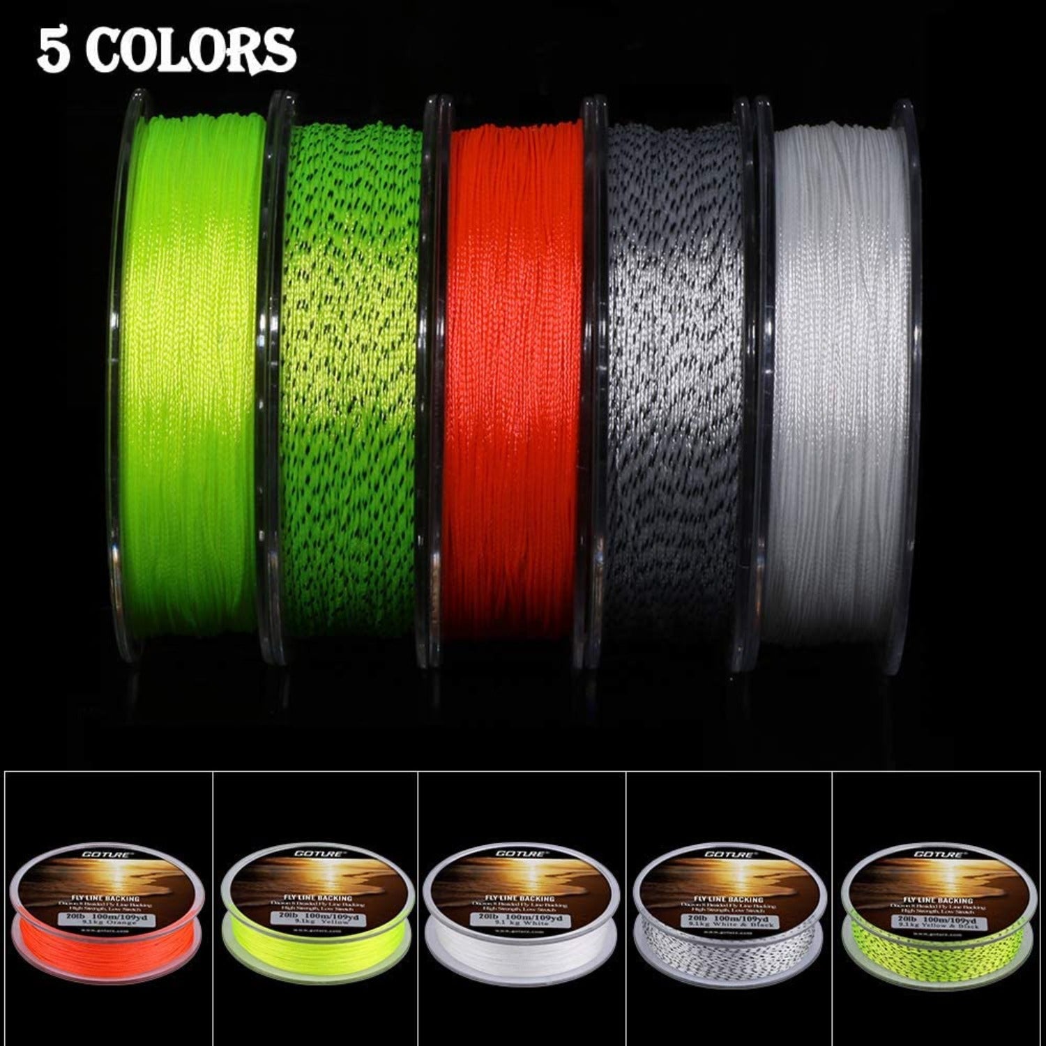 Goture 8 Strands Dacron Fly Line Backing Goture 8 Strands Dacron Fly Line Backing