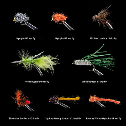 Pro Angler's Ultimate Fly Fishing Flies Kit - Premium Hand-Tied Lures for Trout, Bass, Salmon, and More Pro Angler's Ultimate Fly Fishing Flies Kit - Premium Hand-Tied Lures for Trout, Bass, Salmon, and More