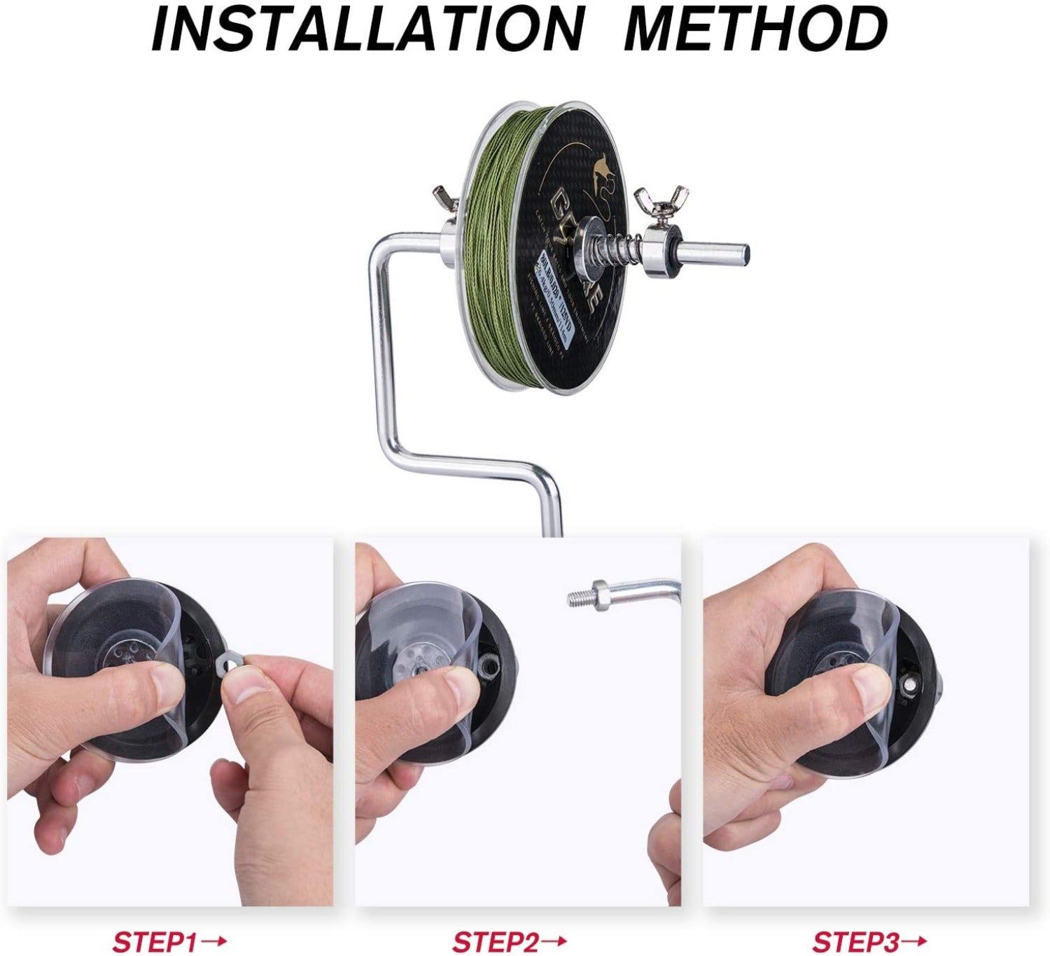 Goture Portable Fishing Line Winder Reel Spooler System Goture Portable Fishing Line Winder Reel Spooler System