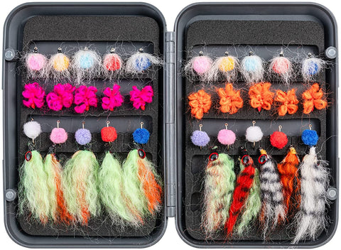 Pro Angler's Ultimate Fly Fishing Flies Kit - Premium Hand-Tied Lures for Trout, Bass, Salmon, and More Pro Angler's Ultimate Fly Fishing Flies Kit - Premium Hand-Tied Lures for Trout, Bass, Salmon, and More