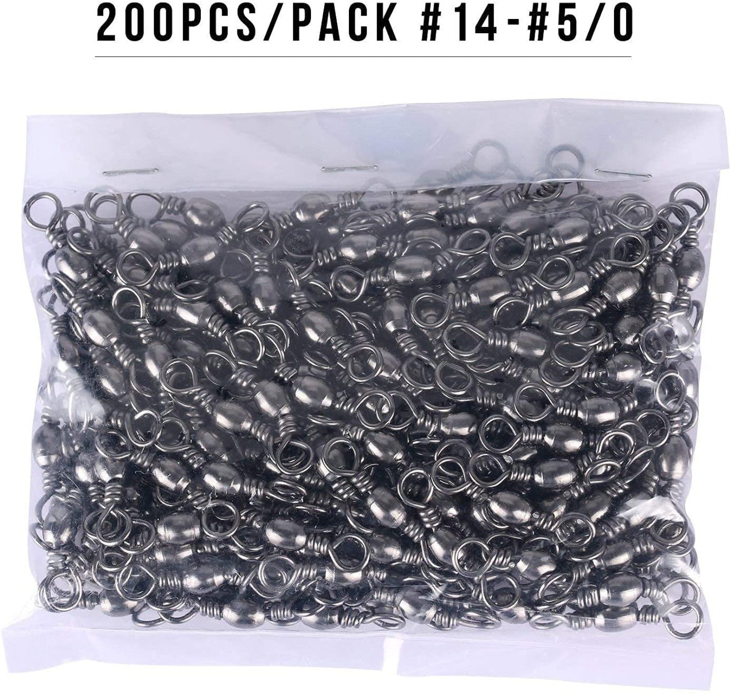 Goture 200PCS High Strength Stainless Steel Fishing Barrel Swivels Goture 200PCS High Strength Stainless Steel Fishing Barrel Swivels