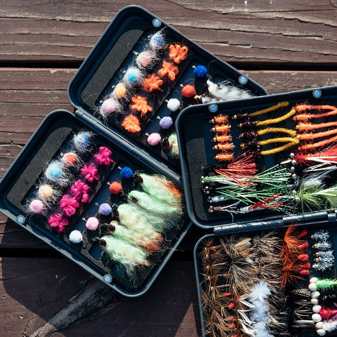 Pro Angler's Ultimate Fly Fishing Flies Kit - Premium Hand-Tied Lures for Trout, Bass, Salmon, and More Pro Angler's Ultimate Fly Fishing Flies Kit - Premium Hand-Tied Lures for Trout, Bass, Salmon, and More