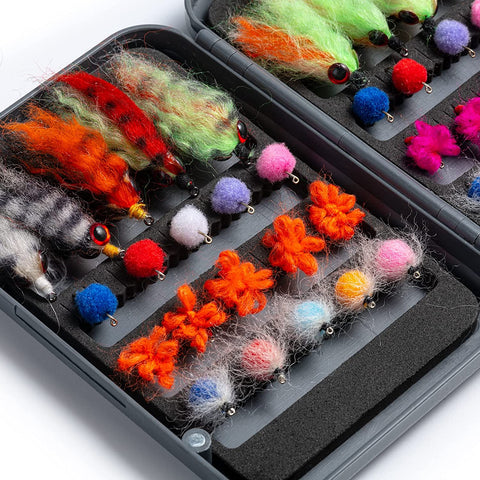 Pro Angler's Ultimate Fly Fishing Flies Kit - Premium Hand-Tied Lures for Trout, Bass, Salmon, and More Pro Angler's Ultimate Fly Fishing Flies Kit - Premium Hand-Tied Lures for Trout, Bass, Salmon, and More