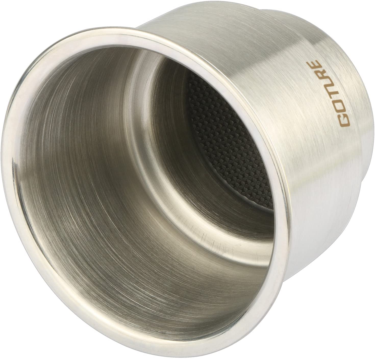 GOTURE Stainless Steel Recessed Cup Drink Holder with Drain for Marine Boat RV Camper GOTURE Stainless Steel Recessed Cup Drink Holder with Drain for Marine Boat RV Camper