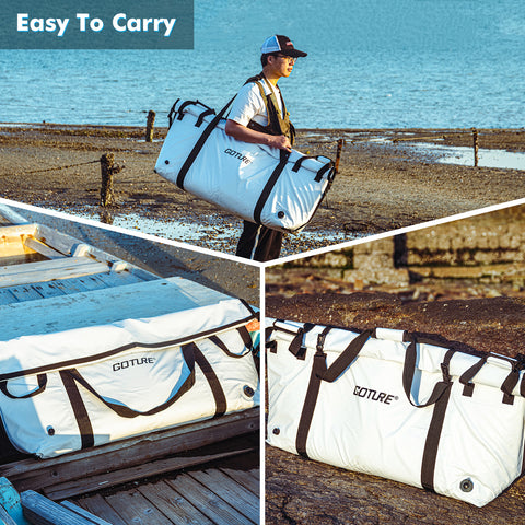 Goture Insulated Fish Cooler Bag, Monster Leakproof Fish Kill Bag Goture Insulated Fish Cooler Bag, Monster Leakproof Fish Kill Bag
