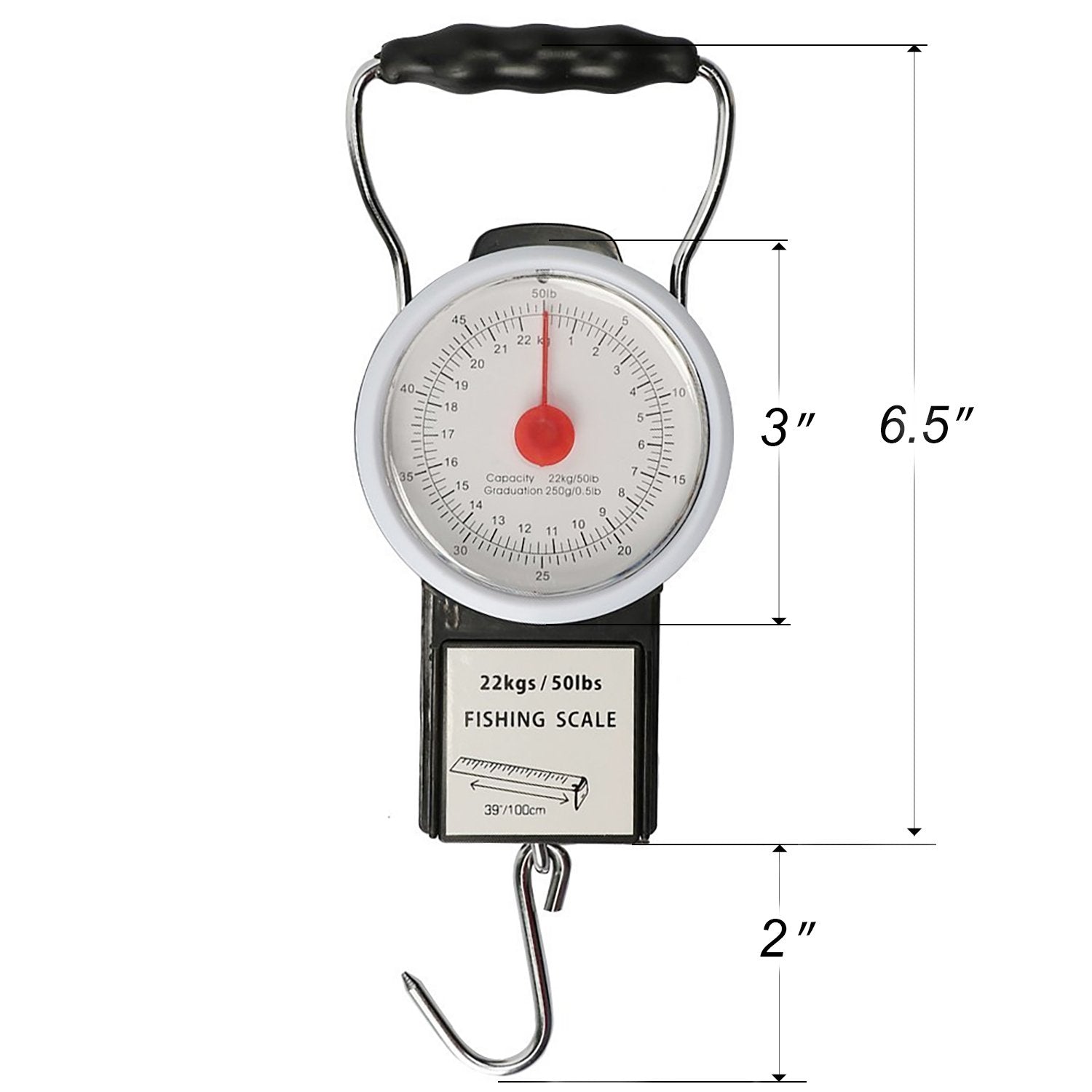 GOTURE Digital Hanging Portable Hand Held Dial Weight Fishing Scale GOTURE Digital Hanging Portable Hand Held Dial Weight Fishing Scale
