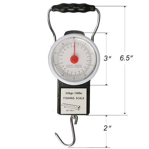 GOTURE Digital Hanging Portable Hand Held Dial Weight Fishing Scale GOTURE Digital Hanging Portable Hand Held Dial Weight Fishing Scale