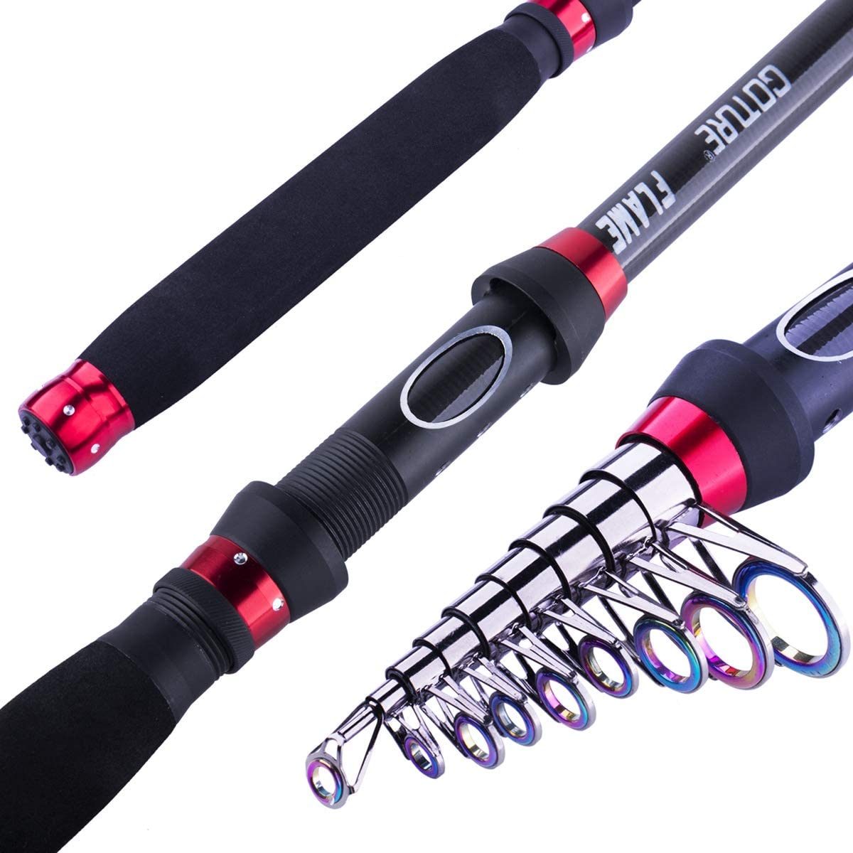 Goture Telescopic Fishing Rod, 24T Carbon Fiber Portable Travel Fishin –  GOTURE