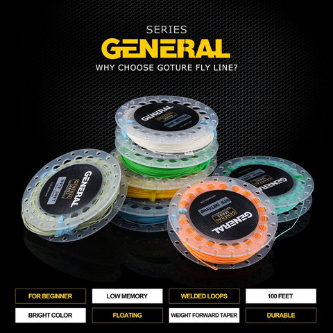 GENERAL Fly Fishing Line, 300M/100FT - GOTURE GENERAL Fly Fishing Line, 300M/100FT - GOTURE