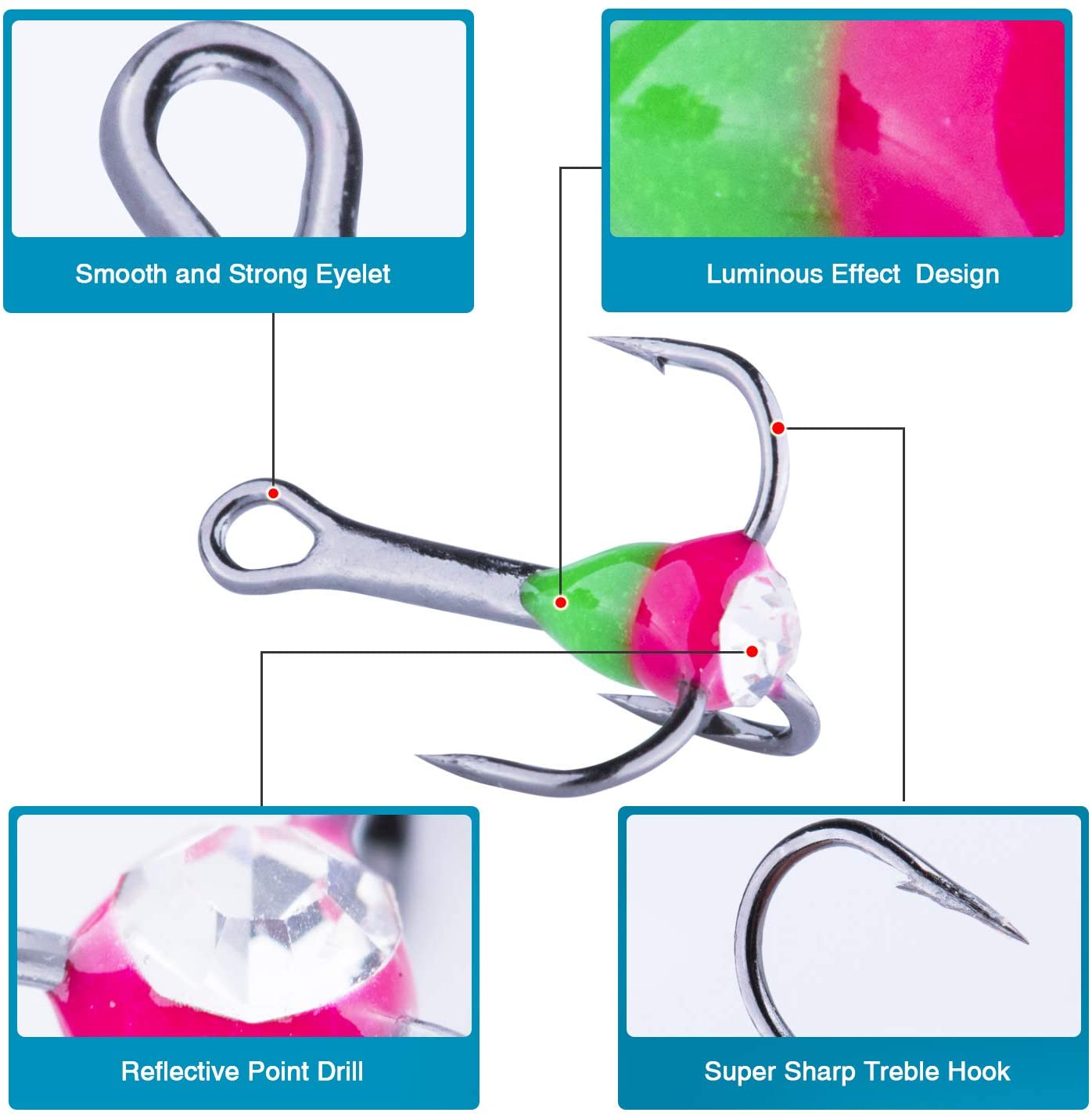 Micro Luminous Ice Fishing Jig Set - GOTURE Micro Luminous Ice Fishing Jig Set - GOTURE