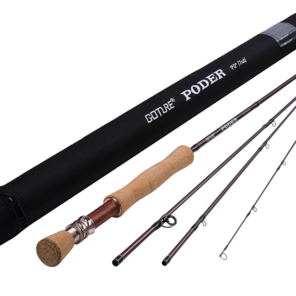 Goture 4 Pieces Travel Fishing Rod Spinning Fishing Rods