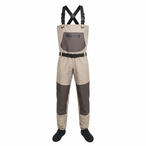 Goture 100% Waterproof Fly Fishing Hunting Chest Wader S/M/L/XL/XXL Ultra Breathable Lightweight Comfort Stockingfoot Hip Wader