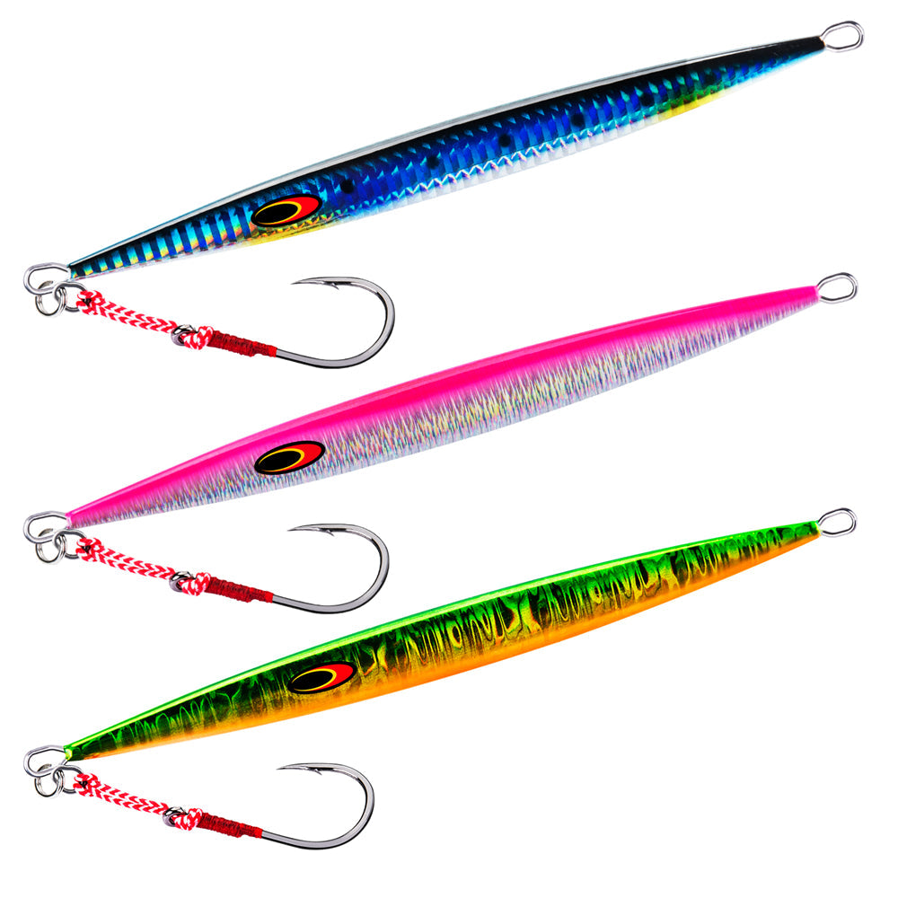 aqua glow fishing lures Glowing Eyes Saltwater Jig Fishing Lures: High-Strength, Versatile, an – GOTURE
