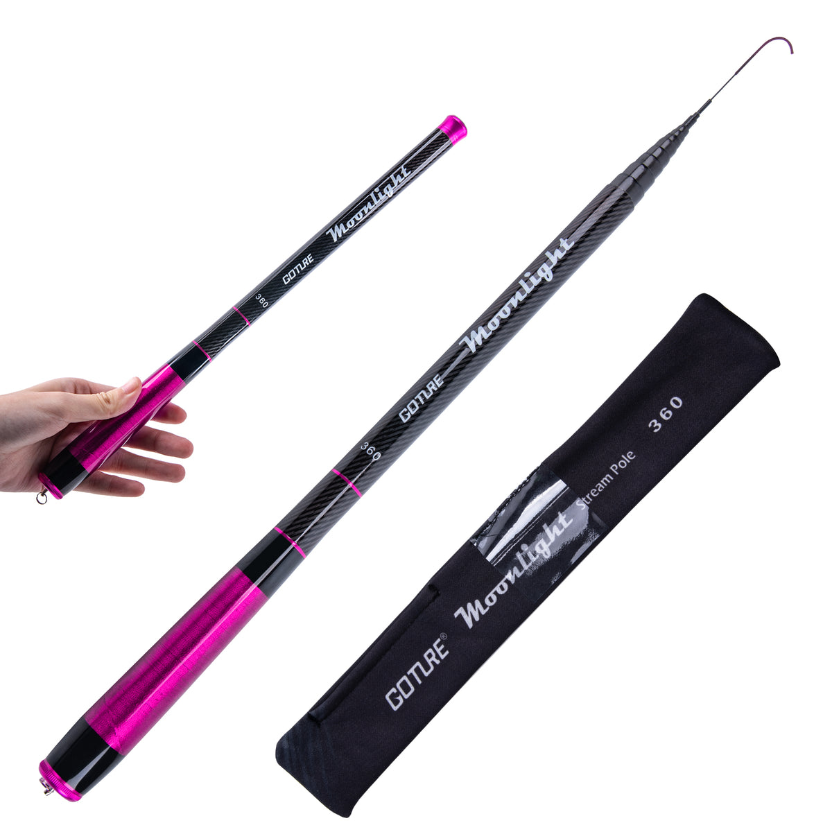 Goture Telescopic Tenkara Fishing RodPortable Hand Fishing Poles 6-12F – GOTURE