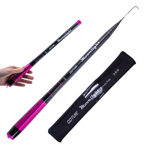 Goture Telescopic Tenkara Fishing RodPortable Hand Fishing Poles 6-12Ft | Reinforced ultralight blank resists cracking on hard runs; ideal all-round length for stream, pond & lake bank fishing