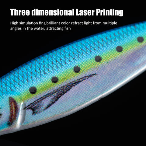Goture Fishing Jigs, Vertical Jigging Lure with Assist & Treble Hooks 3D Laser Coating,Barb Assist Hook with Tassels, Saltwater Freshwater, for Tuna, Salmon,StripedBass,Grouper Snapper,Kingfish