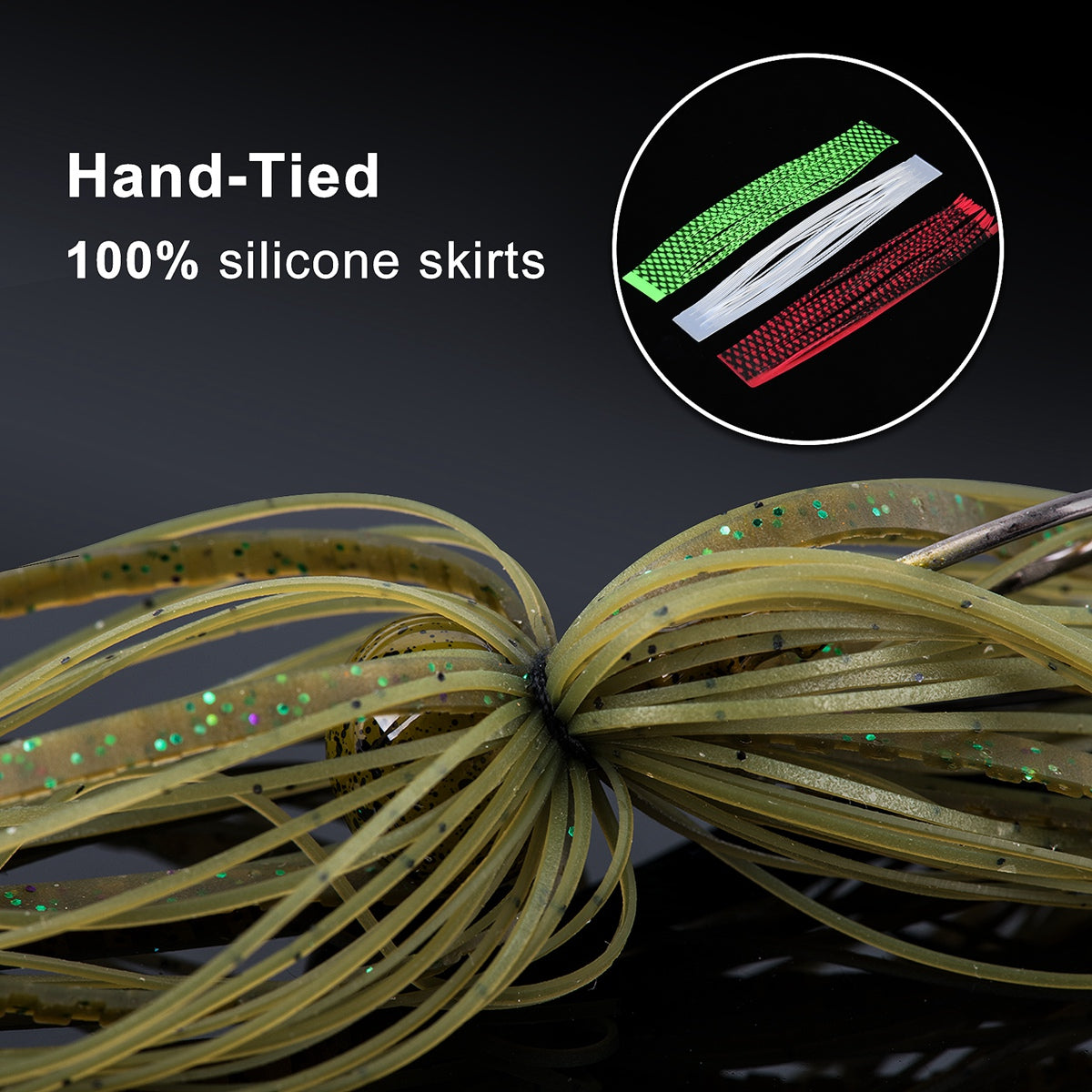 High Quality 14g Silicone Bass Jig Skirts for Various Fishing Techniques