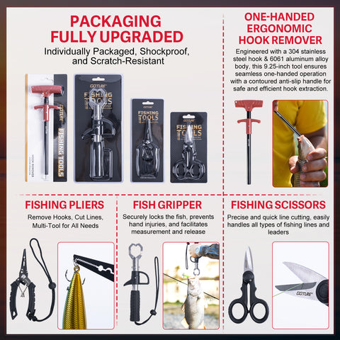 Goture Fishing Rod & Reel Combo-6 Piece Fishing Rod Set,Travel Fish Rod | Ultralight Spinning Rod Set w/Fishing Reel, Fishing Tackle Bag, Braided Line, Lures & Hooks Kit