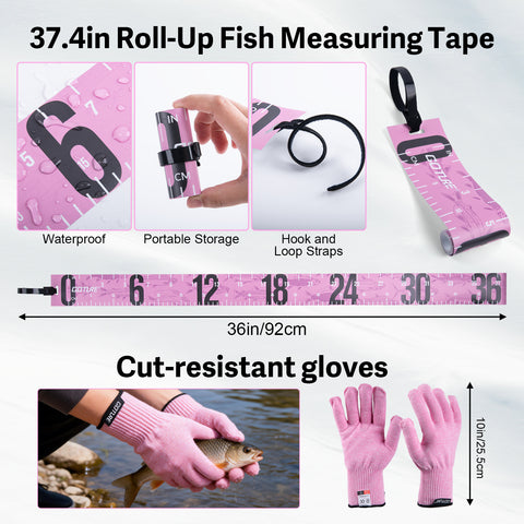 Goture Pink Fishing Rod and Reel Combos with 77L Cooler Backpack,6FT-9FT | Telescopic Fishing Pole, Spinning Reel,4 3600 Trays,Pliers,Full Kit for Freshwater Saltwater, Tackle Backpack & 3 Rod Holders