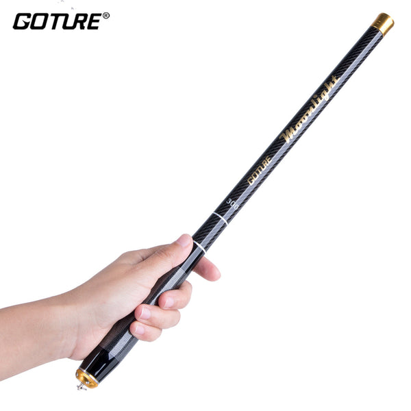 carbon telescopic fishing rod Pole Combo Set, 6.89ft Fishing and Reel Combo, Fiber Fishing Rod Kit with Spinning Reel, Fishing Pliers, Lip Gripper, Line, Lures for Beginner Angler (Black&Gold, 1PACK) easy to carry and travel Daiwa Samurai Telescopic fishing rod