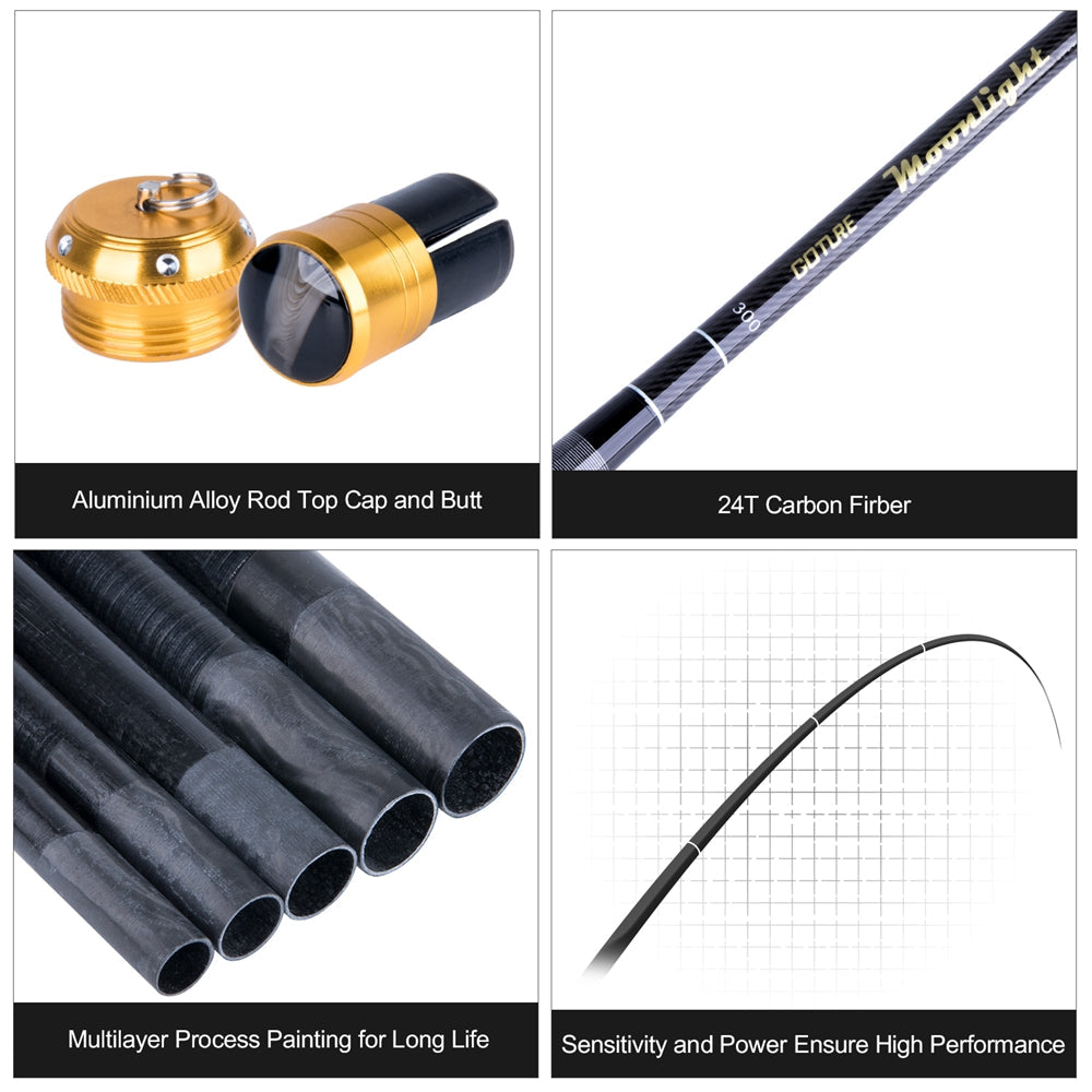 Crappie Fiberglass Telescopic Fishing Rods & Poles for sale