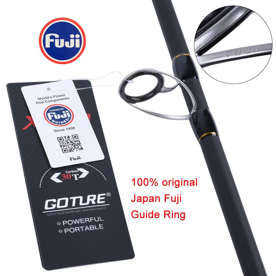Goture WARRIOR Spinning Casting Fishing Rods Carbon Fiber 4 Sections  2.13m-2.7m Travel Protable Rod For Freshwater Saltwater