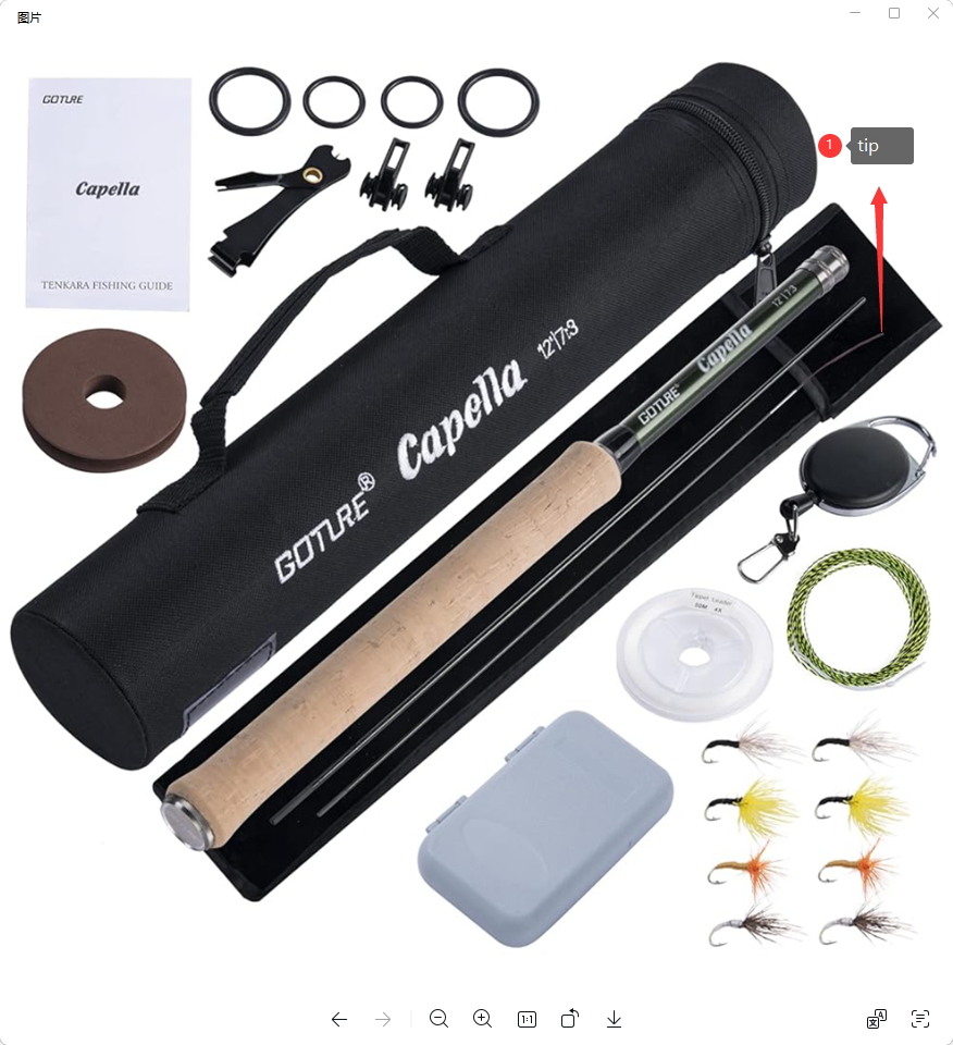 3pcs fishing rod tip for tenkara rod