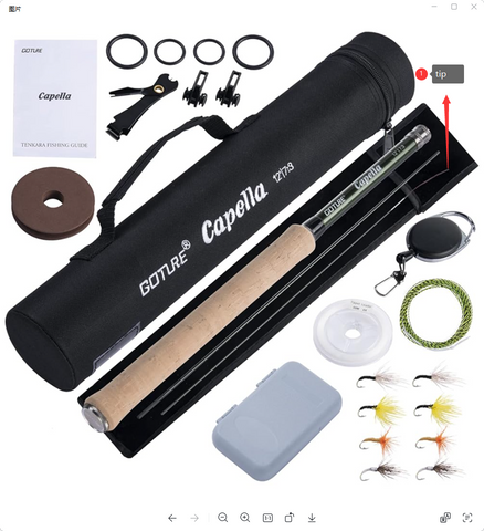 3pcs fishing rod tip for tenkara rod