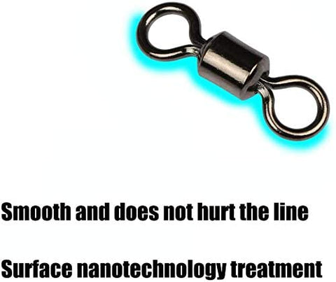 20/30/100PCS Rolling Barrel Swivels for Fishing - GOTURE