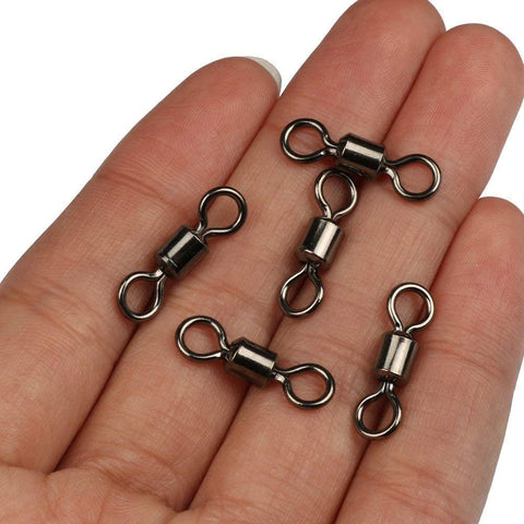 20/30/100PCS Rolling Barrel Swivels for Fishing - GOTURE