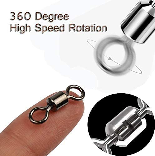 20/30/100PCS Rolling Barrel Swivels for Fishing - GOTURE